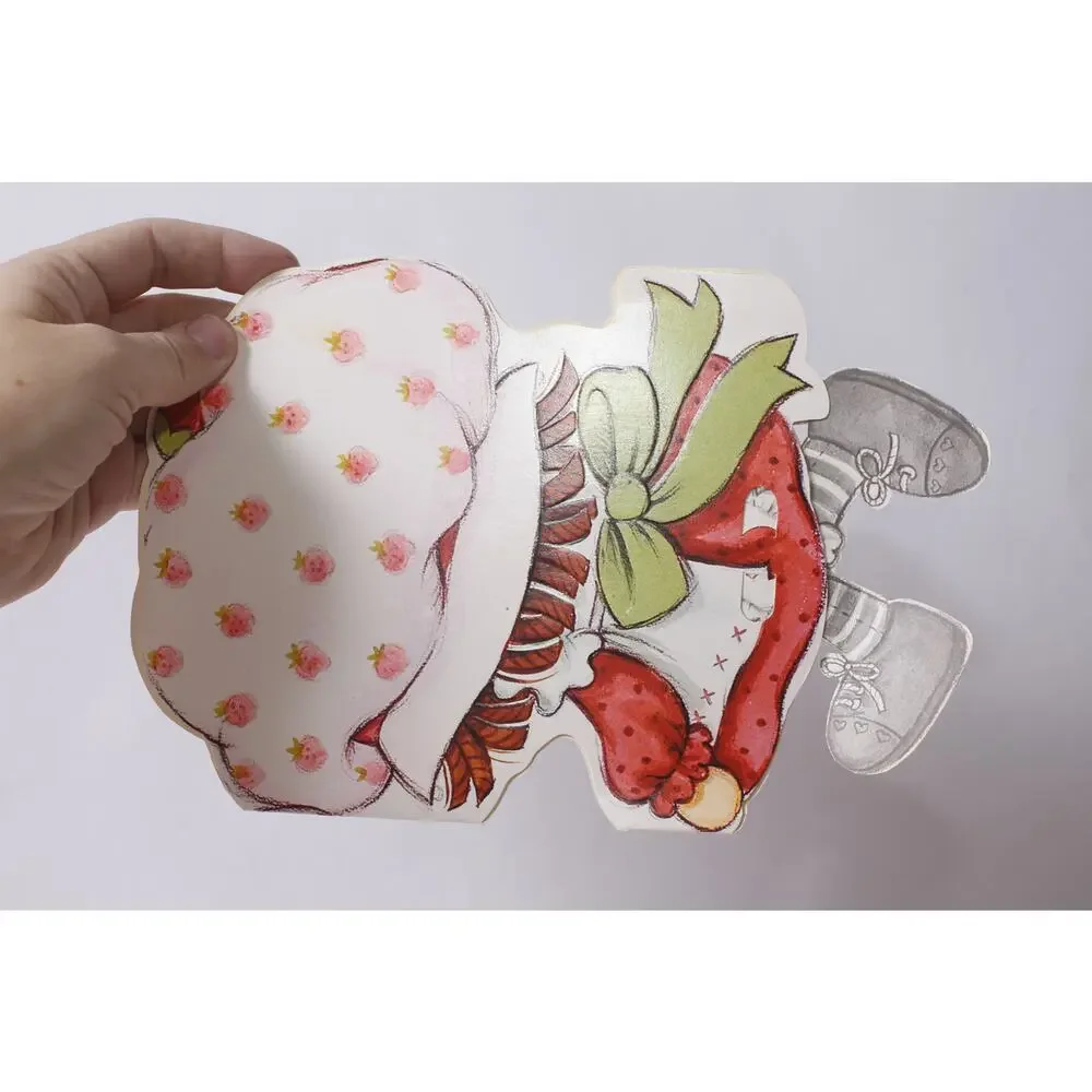 Strawberry Shortcake Walking Paper Doll Greeting Card Gift Idea ~260817-WH 1003